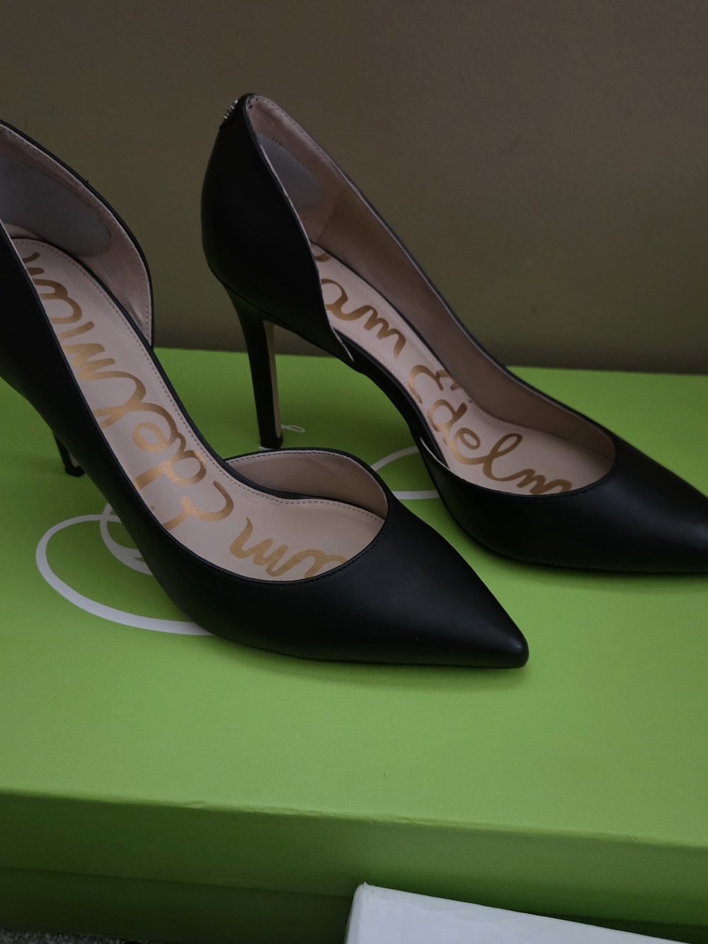 Sam Edelman Black Pointed Toe Stiletto Pumps - Picture 2 of 2